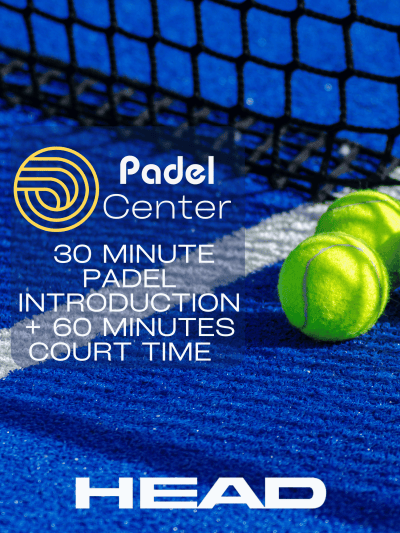 Padel centre voucher for 30-minute padel intro and 60-minute court session in Auckland.