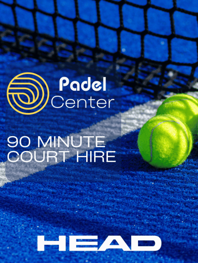 Padel court with tennis balls and net at Padel Centre in New Zealand.